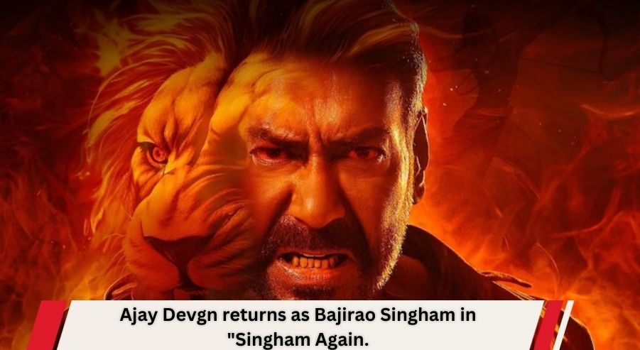 Ajay Devgn returns as Bajirao Singham in “Singham Again.”