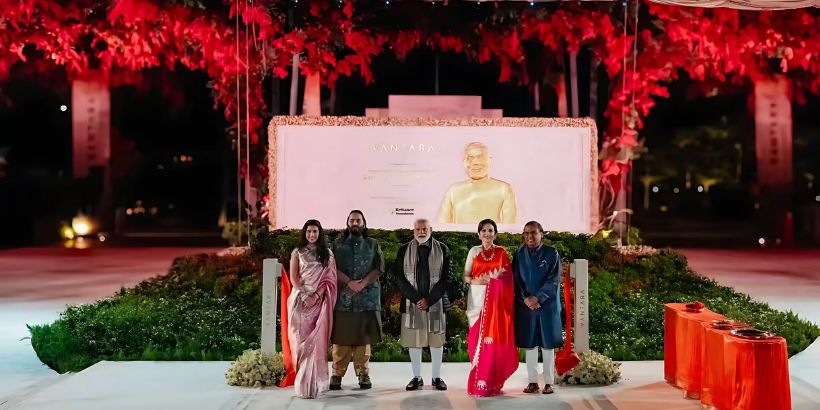 Ambani family and Modi inaugurated Vantara