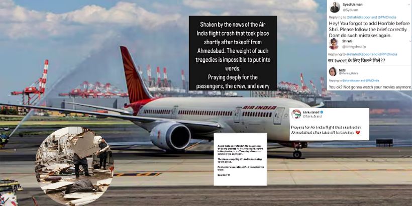 Major plane clash in Meghani nagar, Ahmedabad…. Ex-Gujarat CM Vijay Rupani among 169 Indians, 53 Britishers onboard dead
